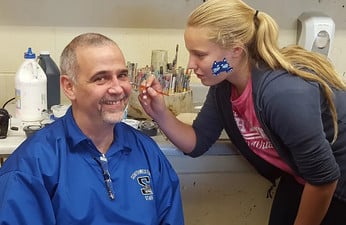 student face painting